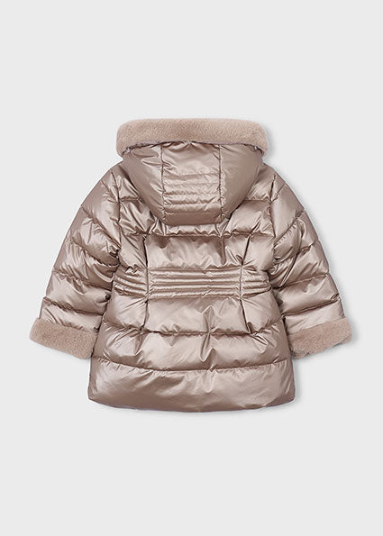 Chaquetón metalizado con pelo Topo Mayoral para niña 04422-040 - vista 4