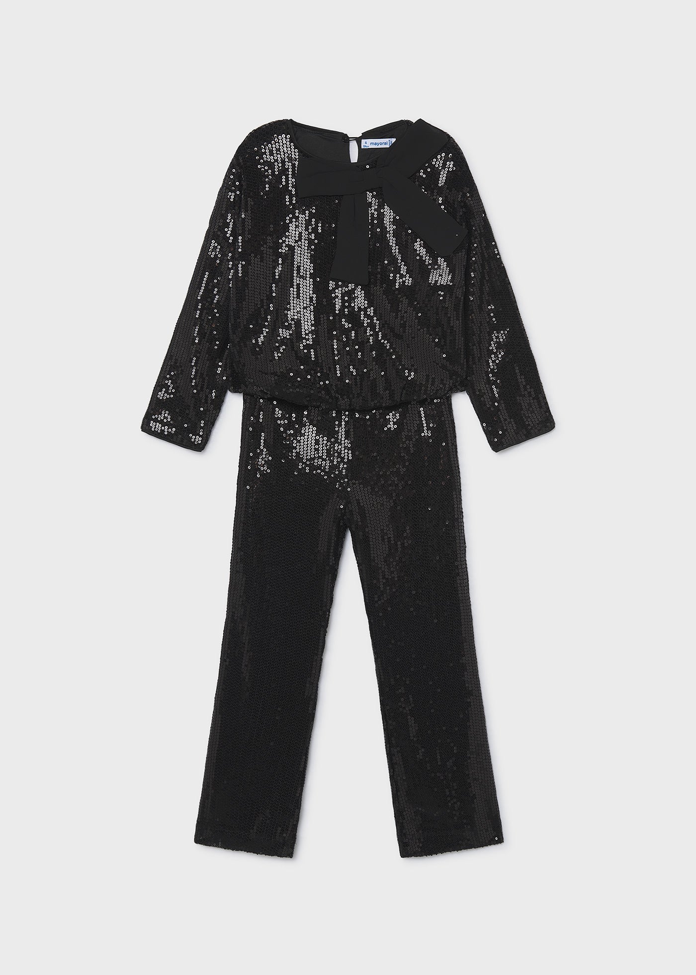 Conj. pantalon lentejuelas Negro Mayoral para niña 04528-086