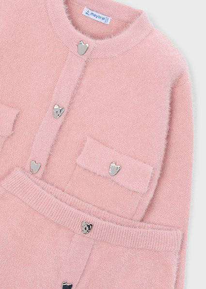 Conj. falda tricot pelo Rosa pastel Mayoral para niña 04935-033 - vista 3