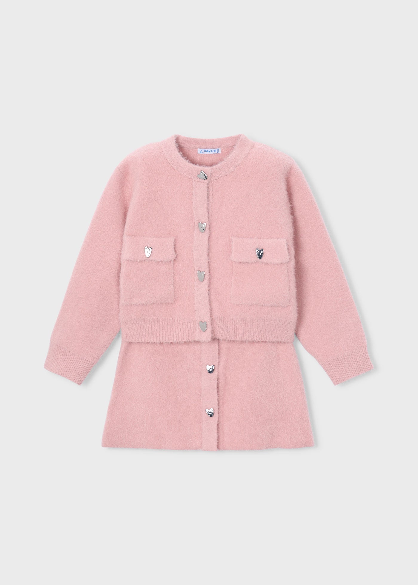 Conj. falda tricot pelo Rosa pastel Mayoral para niña 04935-033