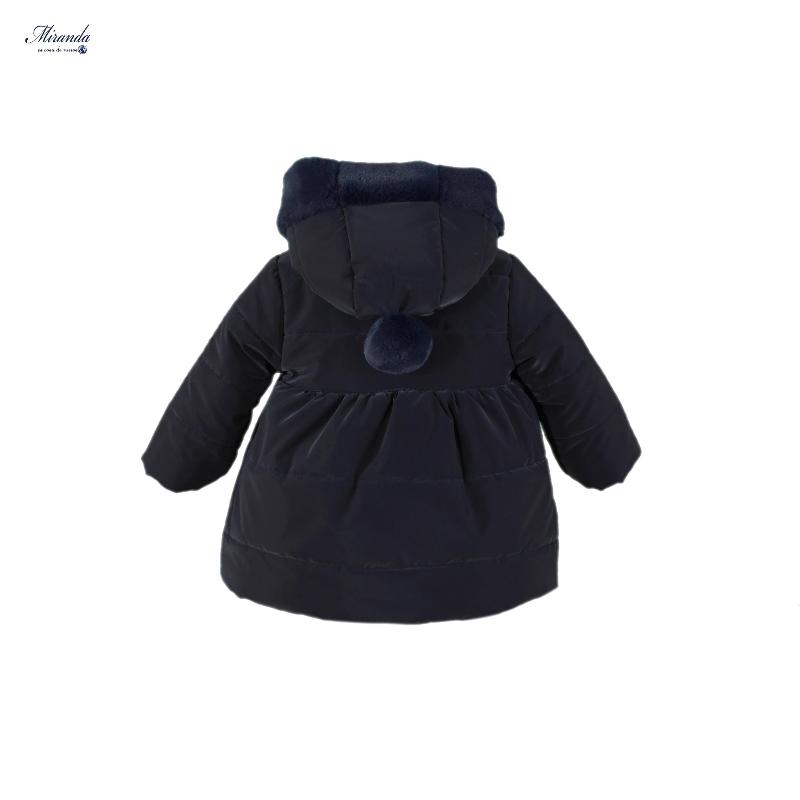 Abrigo bebe niña Azul Marino Miranda 0169 - La boutique de AyA