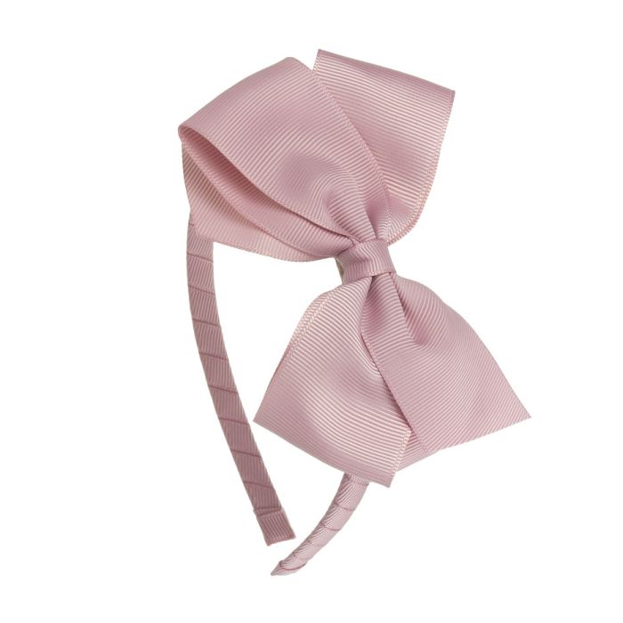 Diadema lazo mariposas puntas grosgrain Rosa Francia Siena - La boutique de AyA Siena