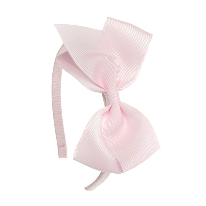 Diadema lazo mariposas puntas grosgrain Rosa Pastel Siena - La boutique de AyA Siena