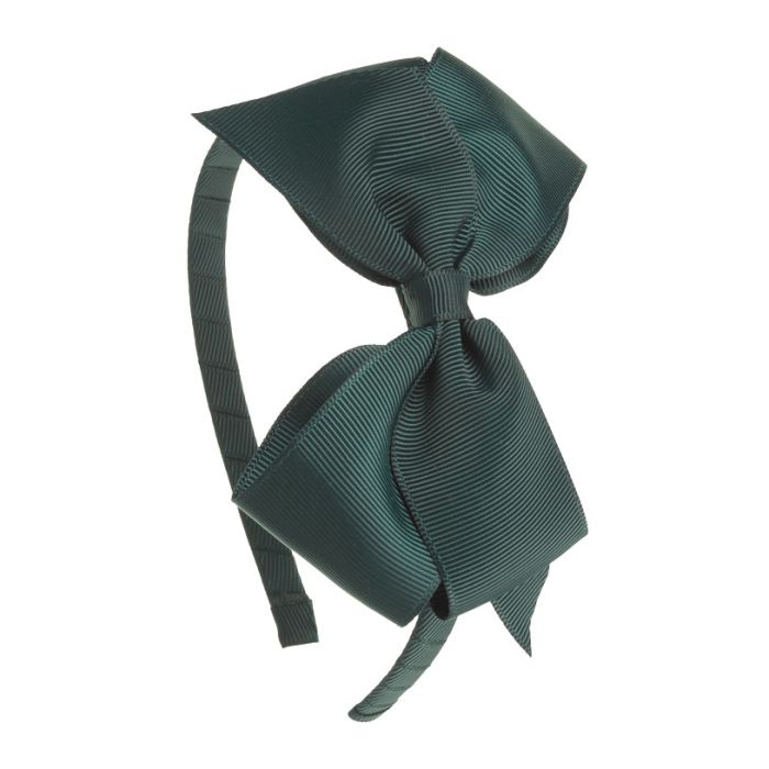 Diadema lazo mariposas puntas grosgrain Vede Botella Siena - La boutique de AyA Siena