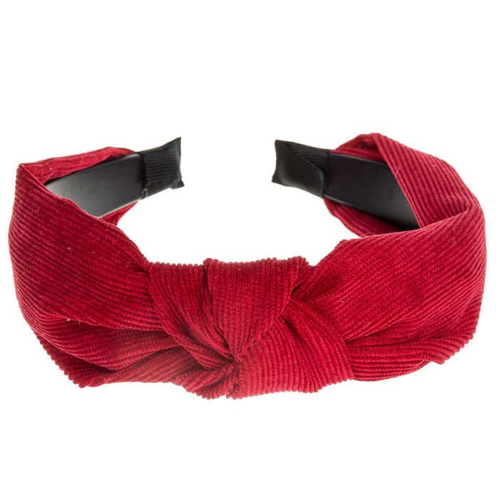 Diadema nudo Roja de micropana anudada - La boutique de AyA Siena