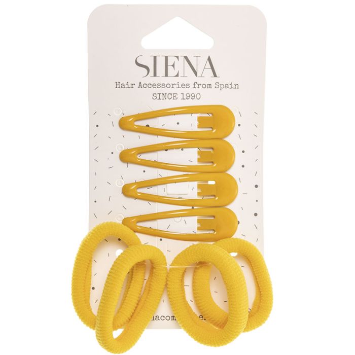 Pack 4 clips + 4 coleteros color Siena - La boutique de AyA Siena