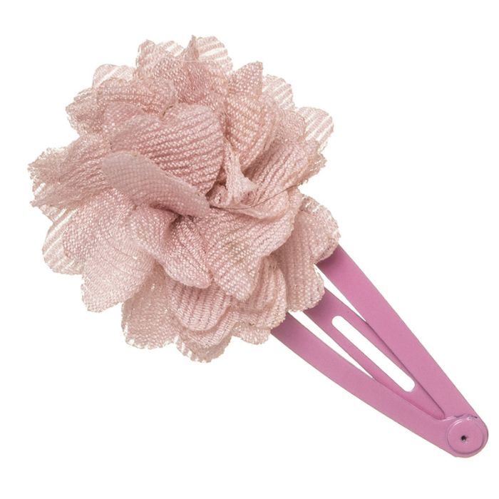 Clip ranita con florecita de bambula Siena - La boutique de AyA Siena