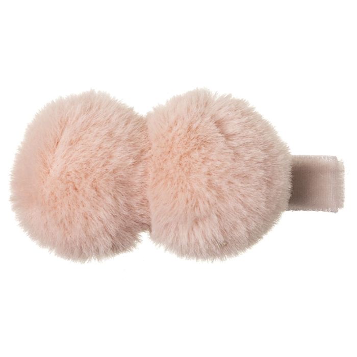 Mini clip pinza de terciopelo con pompones Siena - La boutique de AyA Siena