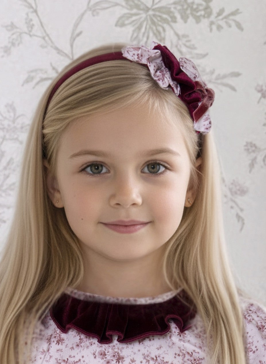 Diadema infantil granate Miranda 0228 para niña - modelo