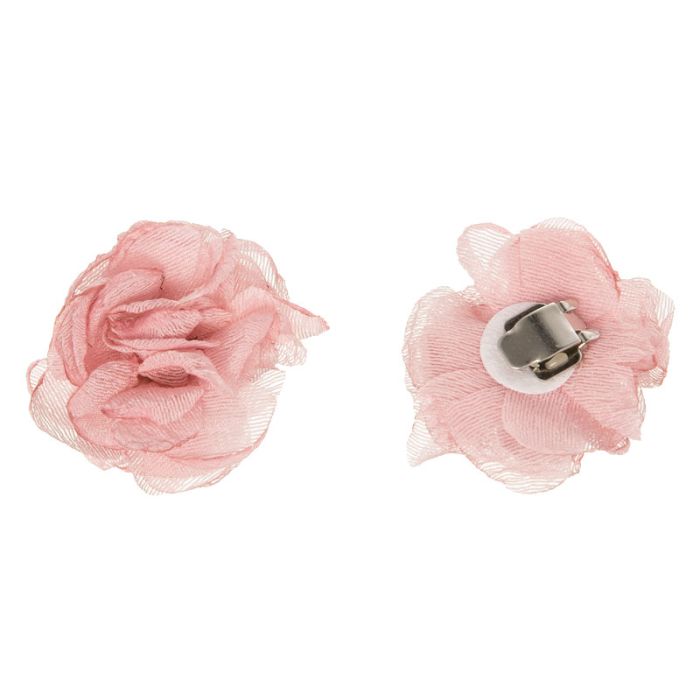 Pack 2 clips para zapato con flor tul rayas - La boutique de AyA Siena