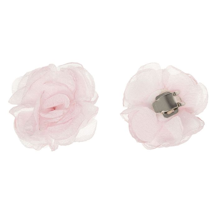 Pack 2 clips para zapato con flor tul rayas - La boutique de AyA Siena