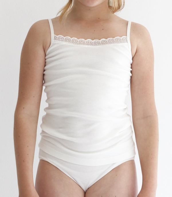 Braguita y camiseta tirantes crudo espalda descubierta 2346 - La boutique de AyA La Boutique de AyA