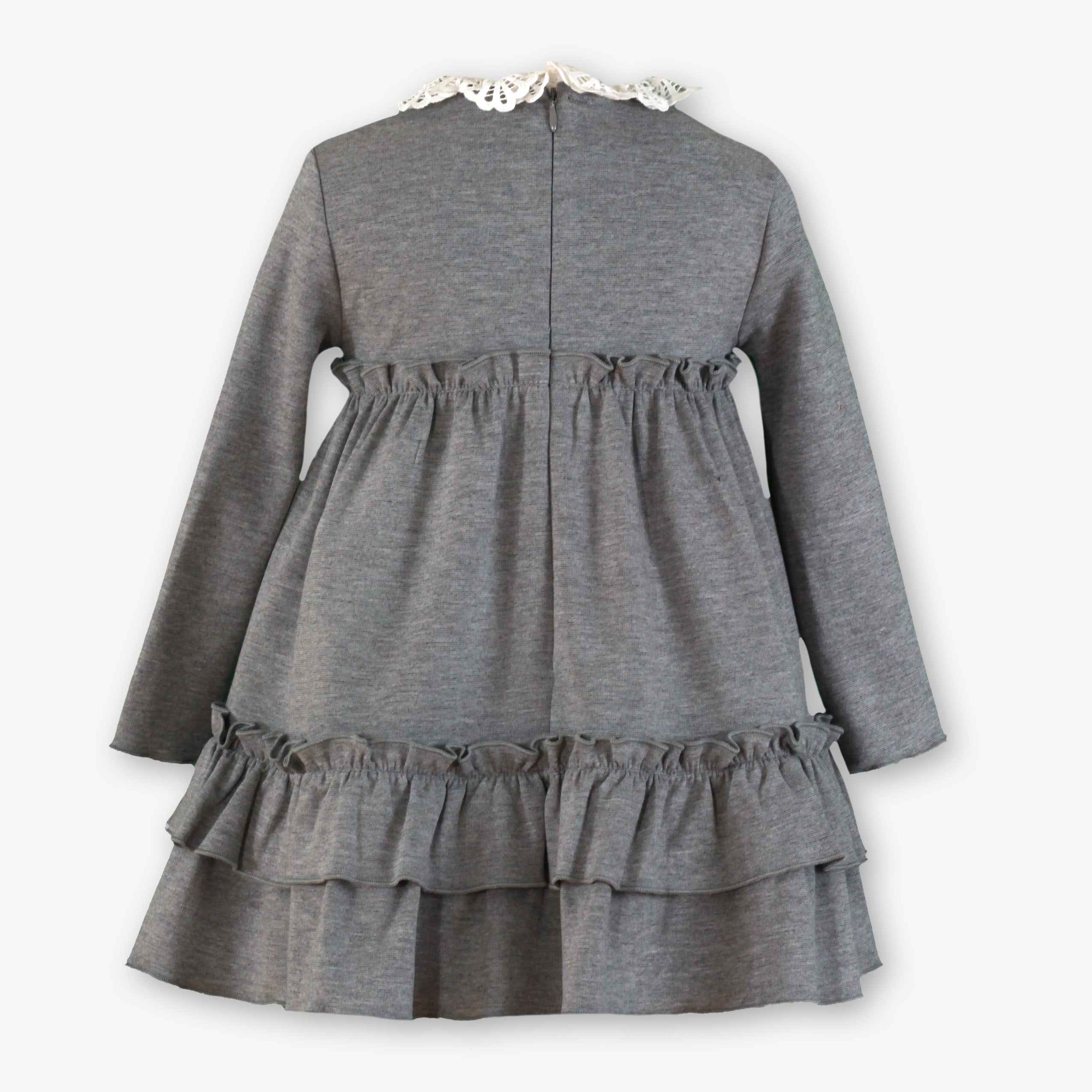 Vestido infantil niña gris Miranda 0235