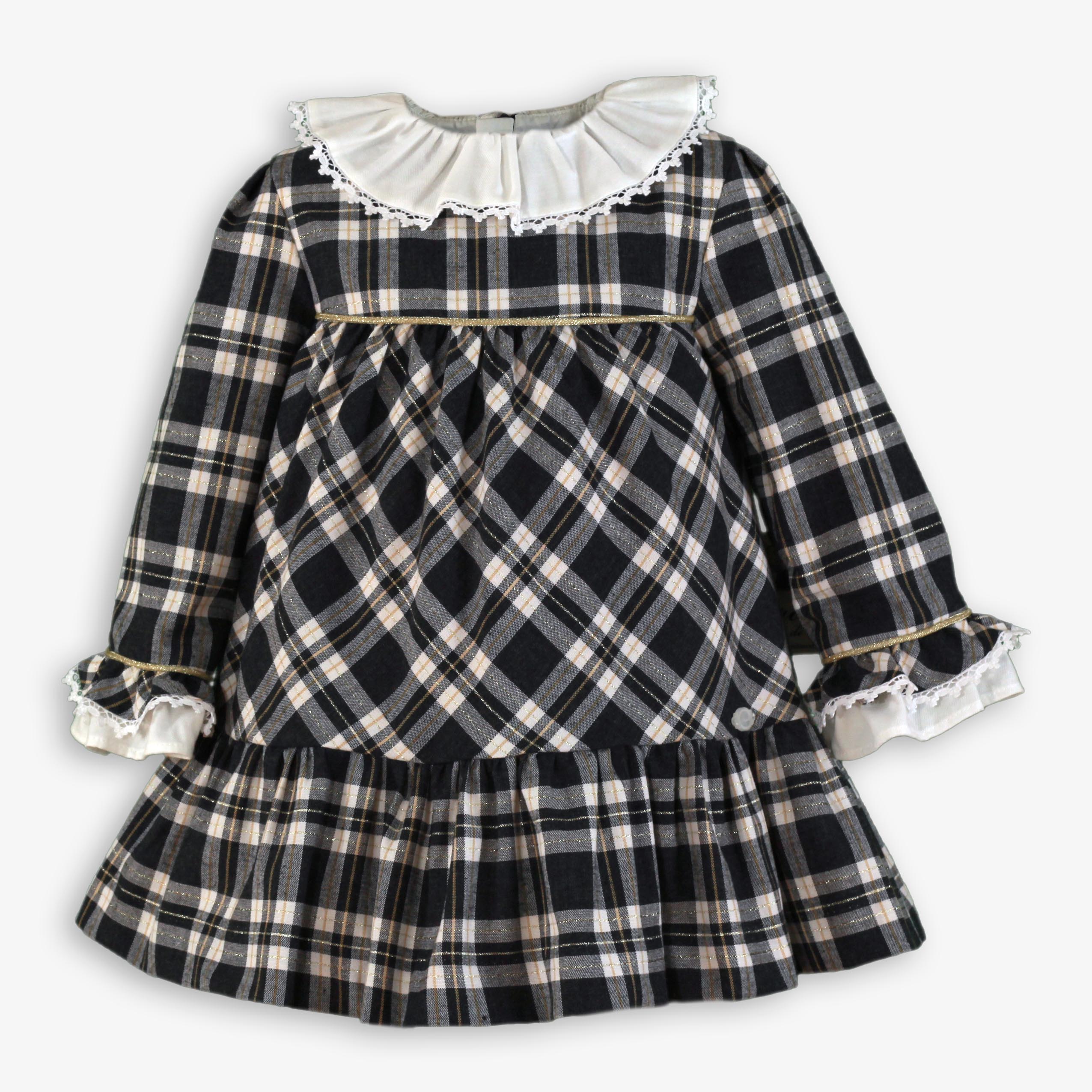 Vestido infantil niña gris oscuro Miranda 0244