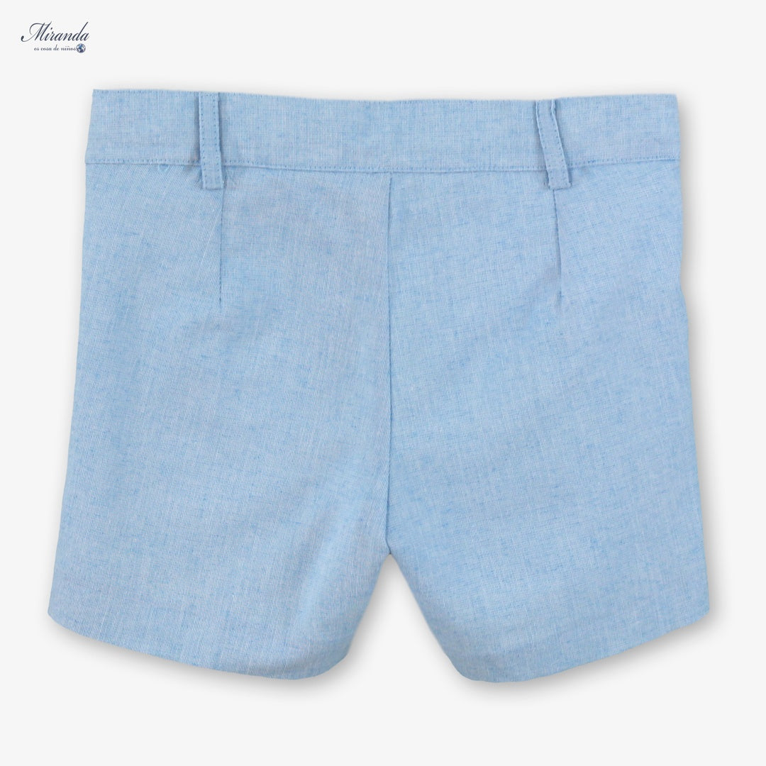 Camisa de rayas multicolor para conjunto de ceremonia niño, marca Miranda – vista delantera