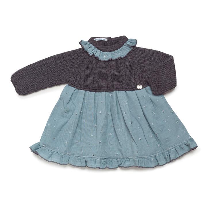 Vestido Cuerpo Punto Florecitas Juliana 24636 - La boutique de AyA Juliana