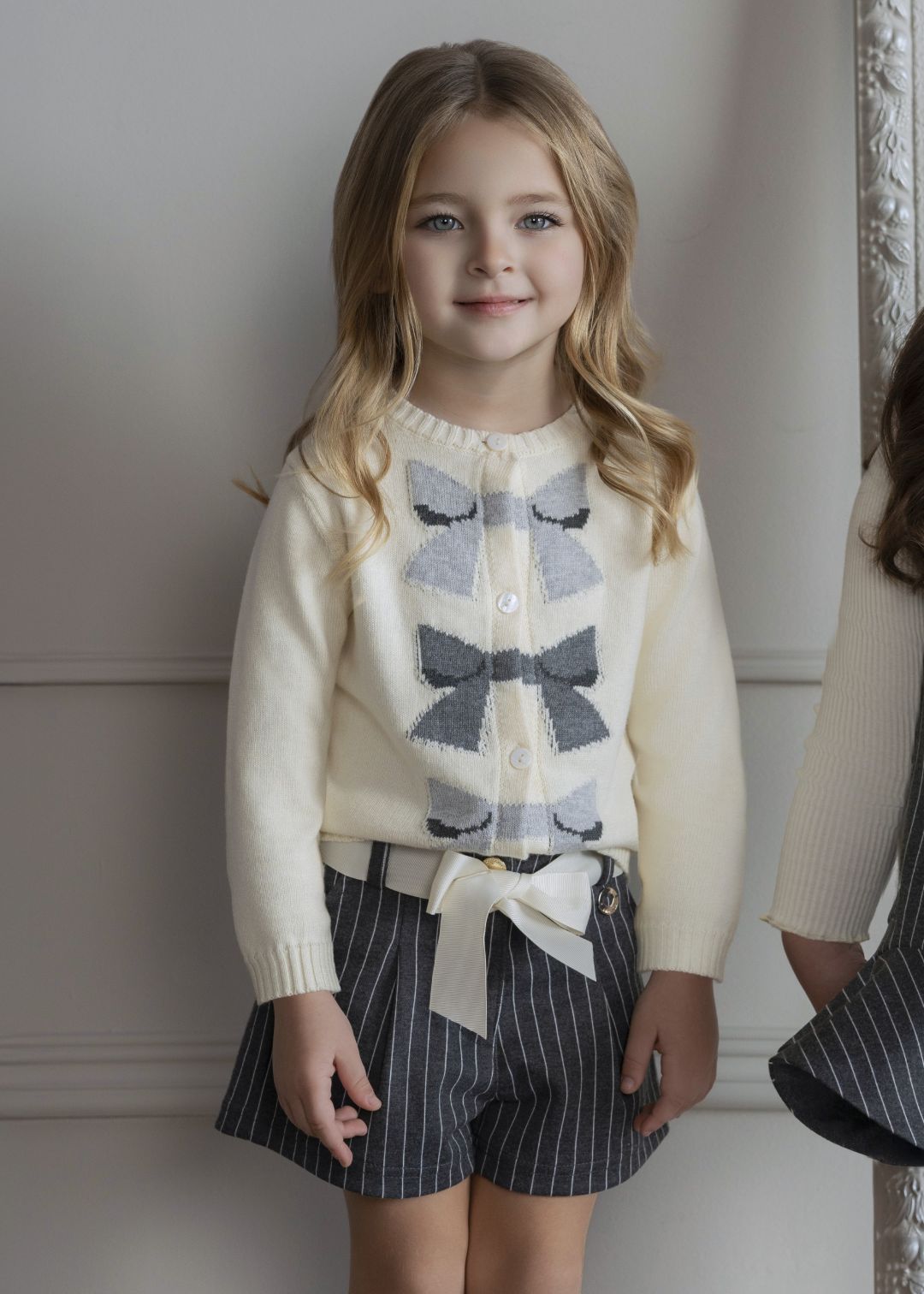 Conjunto short niña infantil gris oscuro MIRANDA 0247 - La boutique de AyA Miranda