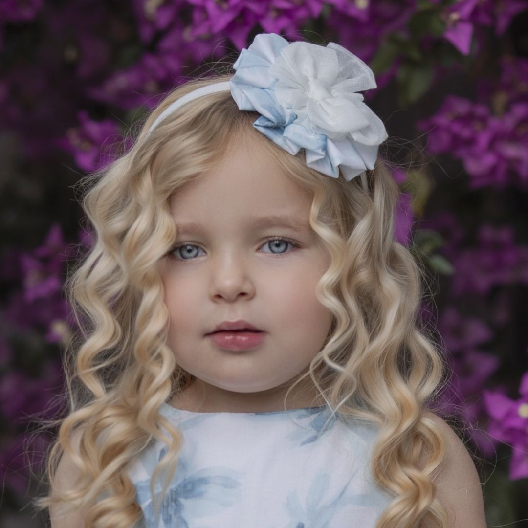 Diadema/Pinza Azul Verdoso Miranda 248 - La boutique de AyA Miranda