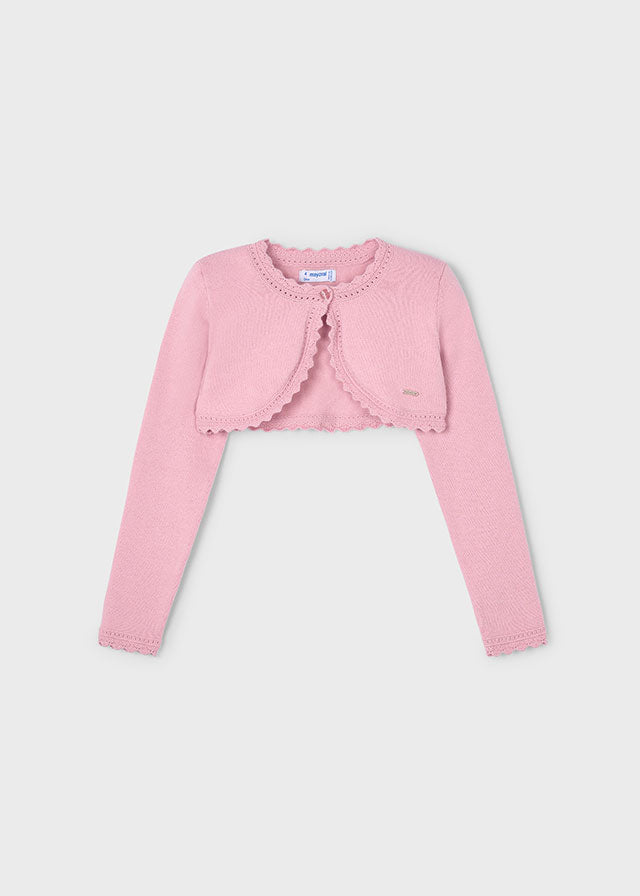 Bolero tricot basico rosado 320 - La boutique de AyA Mayoral