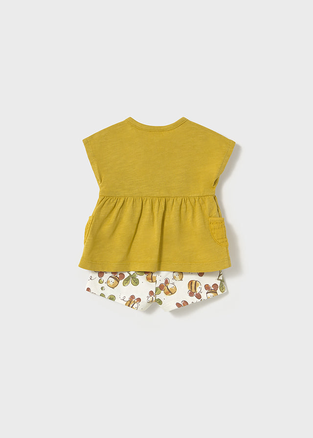 Conjunto 4 piezas estampado verde oliva Mayoral 1664 - La boutique de AyA Mayoral