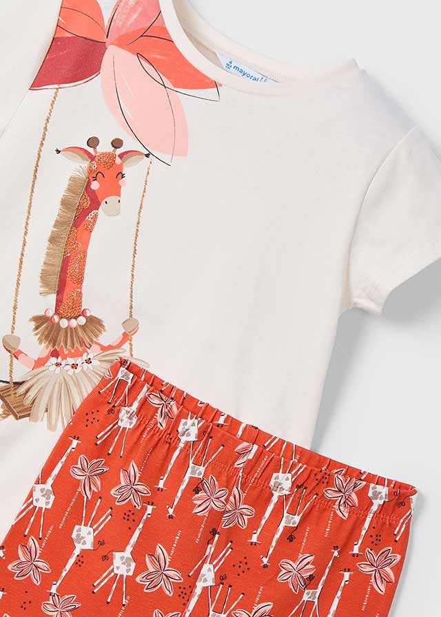 Conjunto legging tobillero y camiseta Mayoral 3713/68 - La boutique de AyA Mayoral