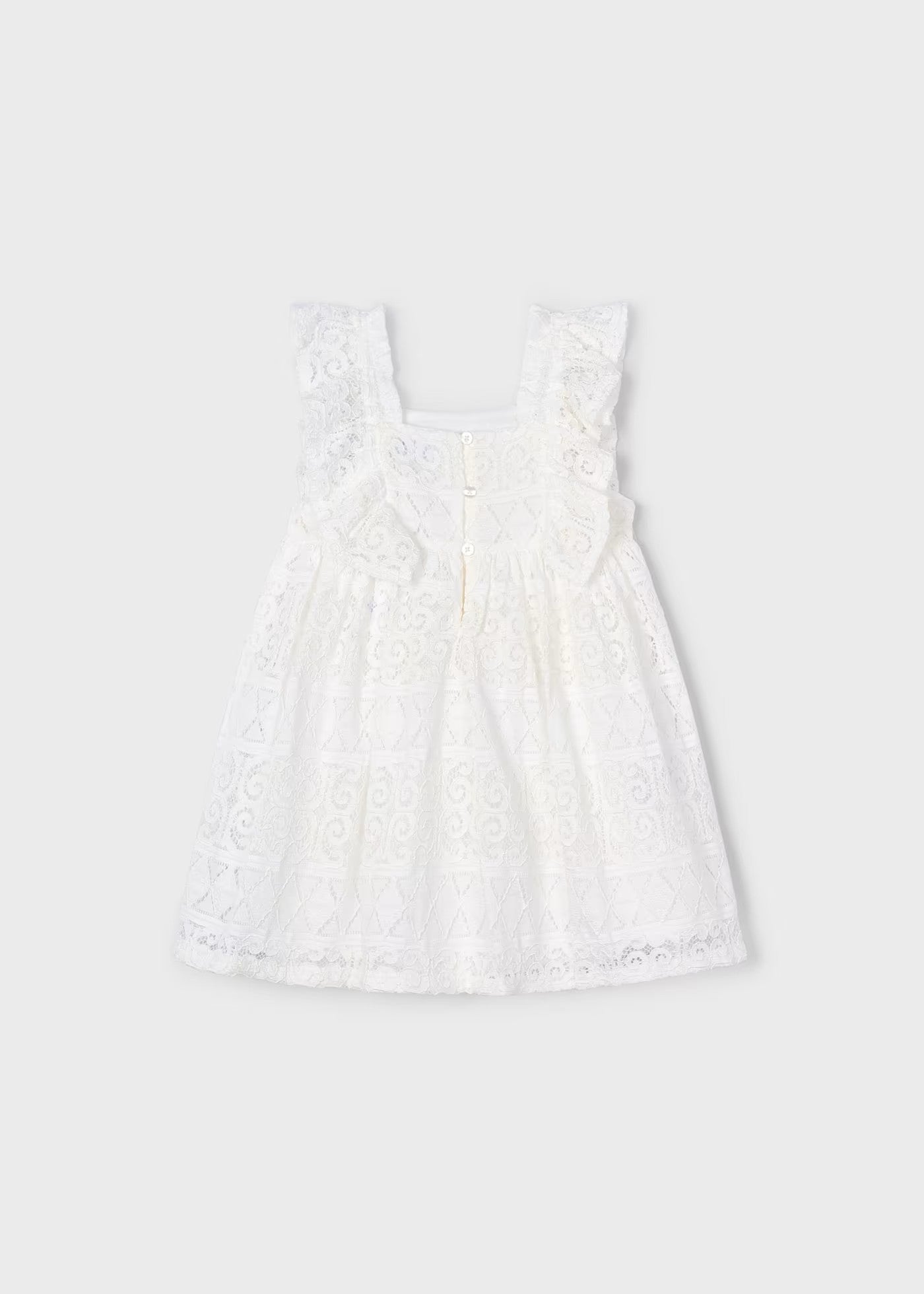 Vestido encaje Crudo 03970 Mayoral