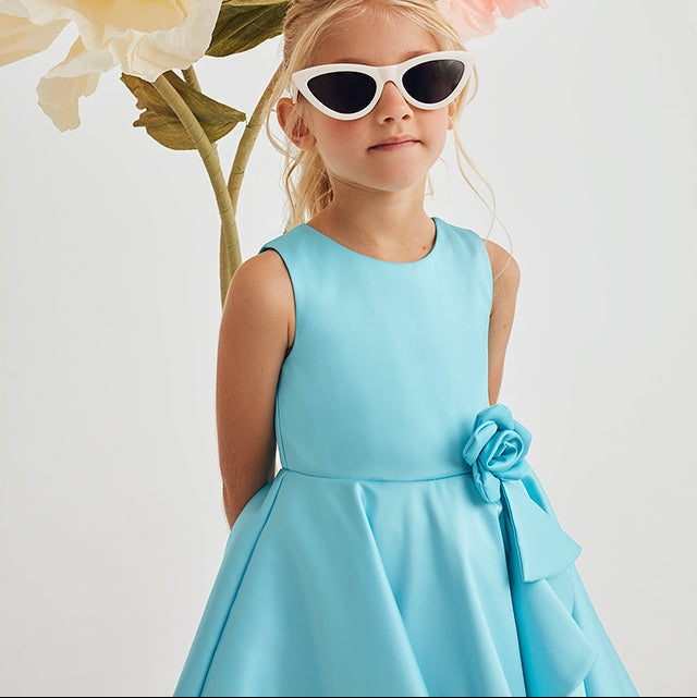 Vestido Mikado Volante 5070 Abel y Lula - La boutique de AyA Abel y Lula