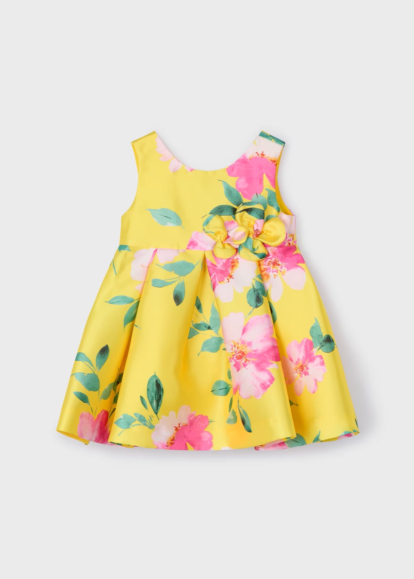 Vestido Abel y Lula mikado estampado Amarillo 5073