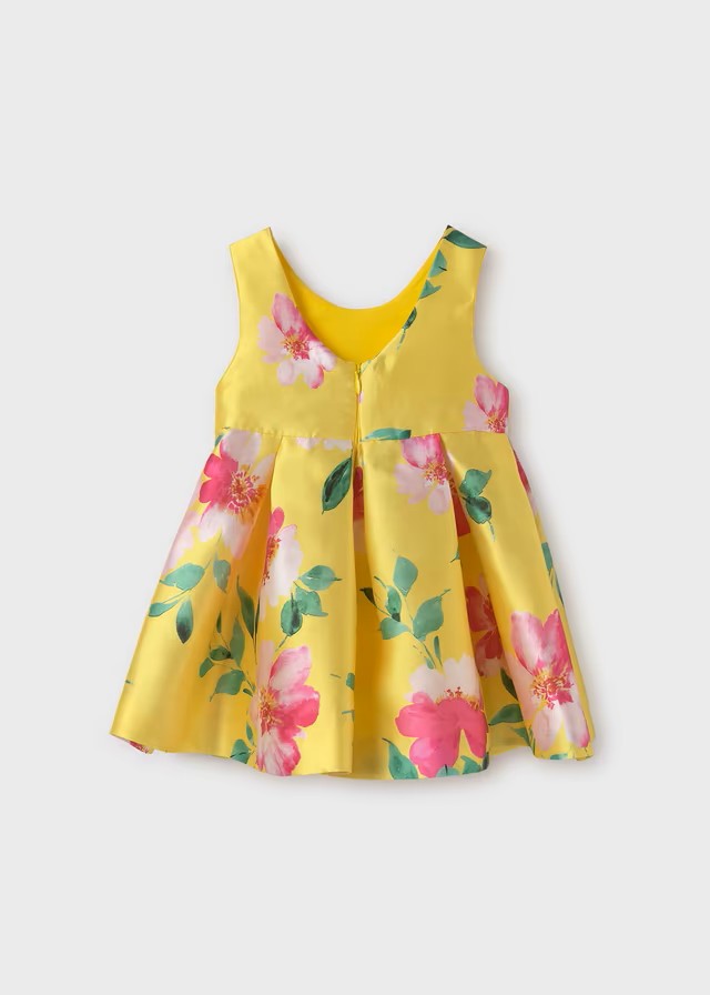 Vestido Abel y Lula mikado estampado Amarillo 5073