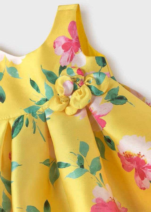 Vestido Abel y Lula mikado estampado Amarillo 5073