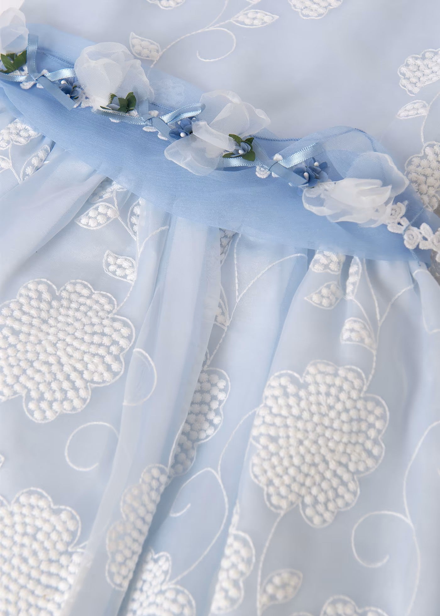Vestido organza bordado 05077-003