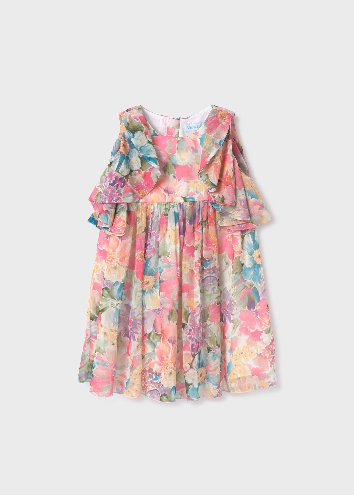 Vestido bambula gasa estampada 05089 - La boutique de AyA Abel y Lula