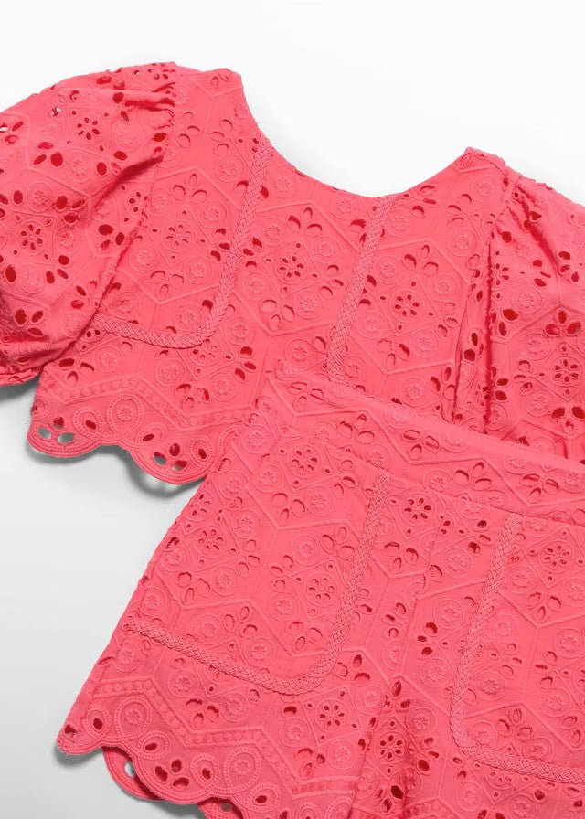 Conj. bermuda bordado Fucsia 5231 Abel y Lula - La boutique de AyA Abel y Lula