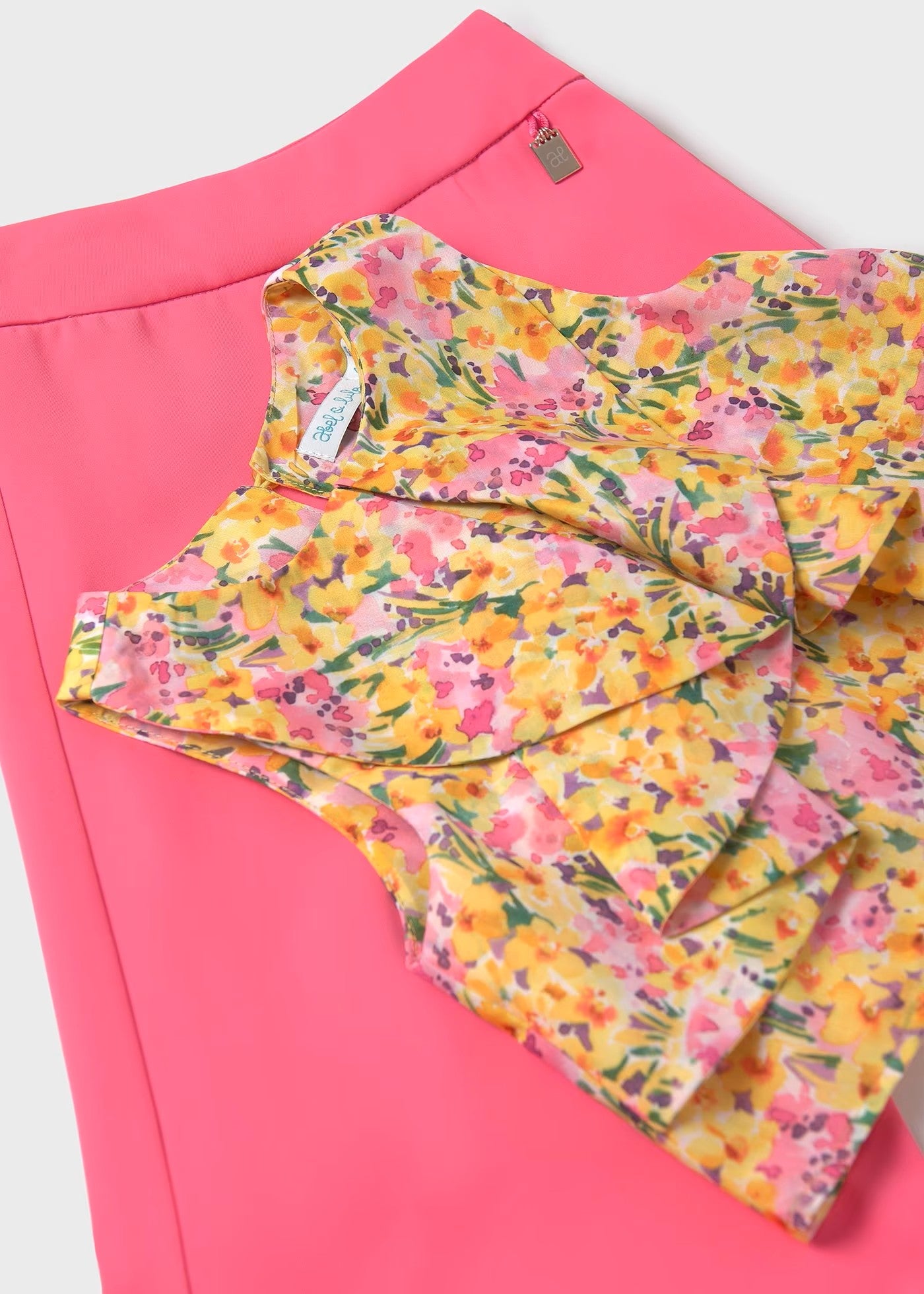 Conj. pantalon fucsia largo crepe Abel y Lula 05251 - La boutique de AyA Abel y Lula