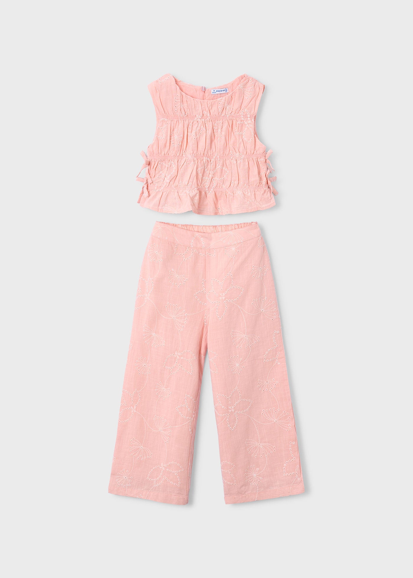 Conjunto pantalon largo bordado 03592-077