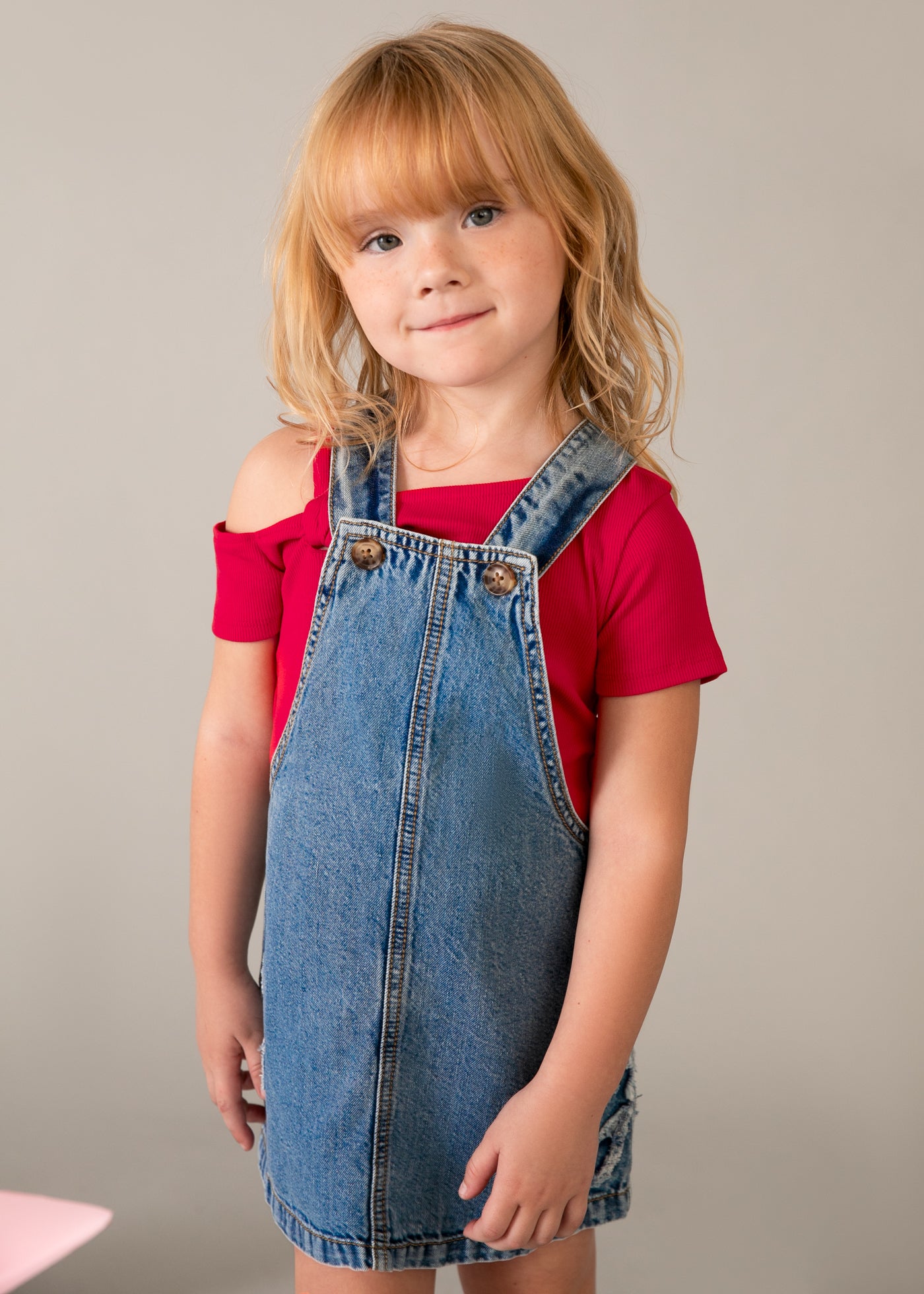 Falda peto denim fluido niña Mayoral 03910