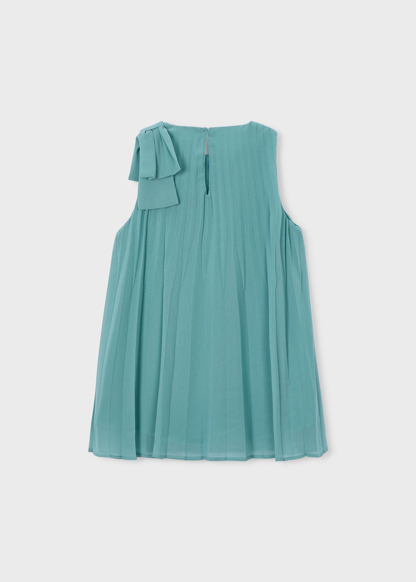 Vestido plisado menta 03920-085