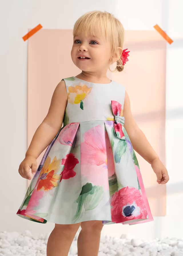 Vestido Bebé Niña Floral Abel & Lula Color Chicle 05017