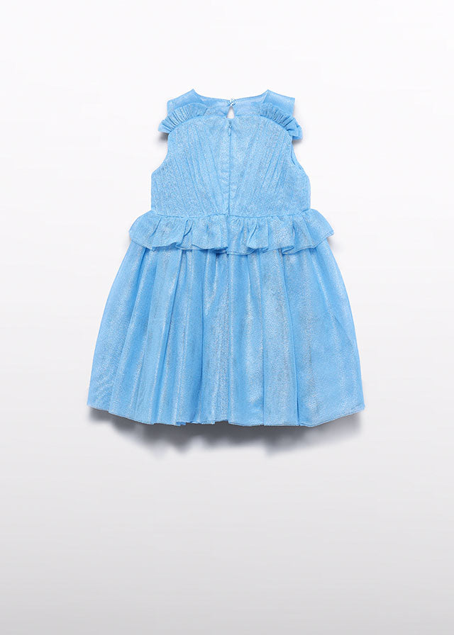 Vestido de Ceremonia Abel & Lula Celeste de Tul Brillante 05034