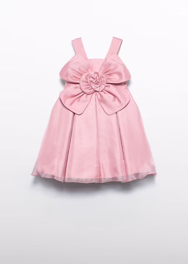 Vestido Flor Organza Rosa Abel & Lula para Niña 05049