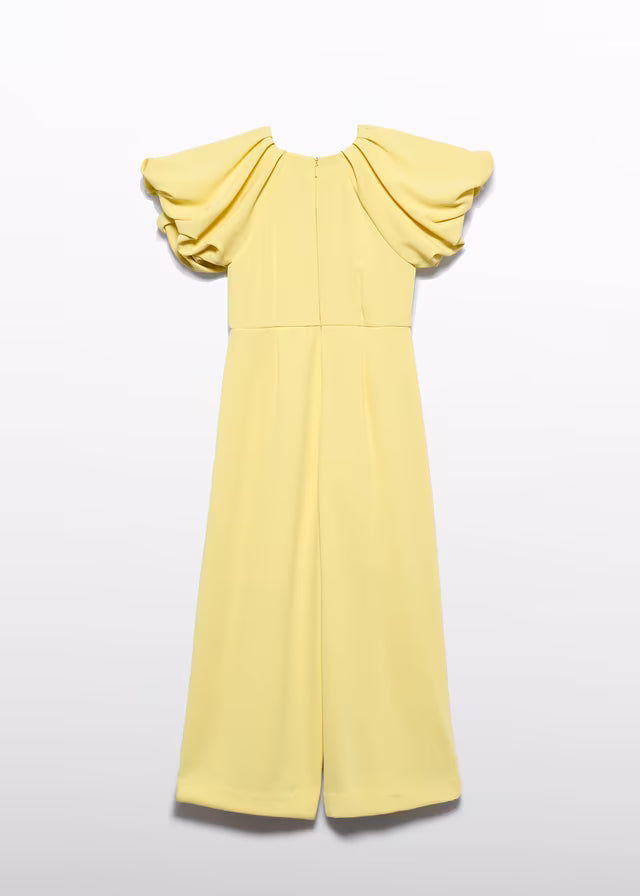 Mono Largo Crepe Amarillo Abel & Lula con Manga Volumen 05275