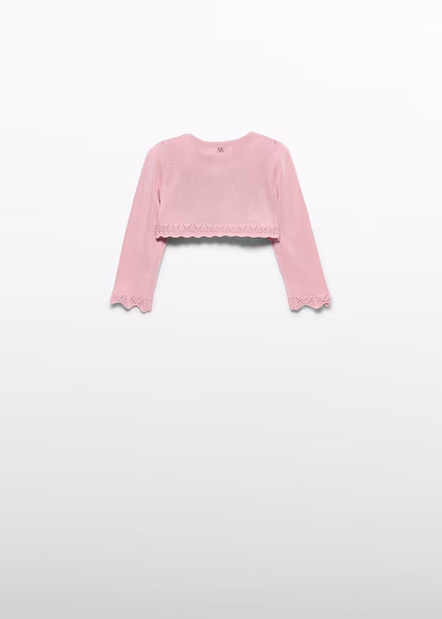 Título: Bolero Tricot Bebé Abel & Lula Color Rosa 05301