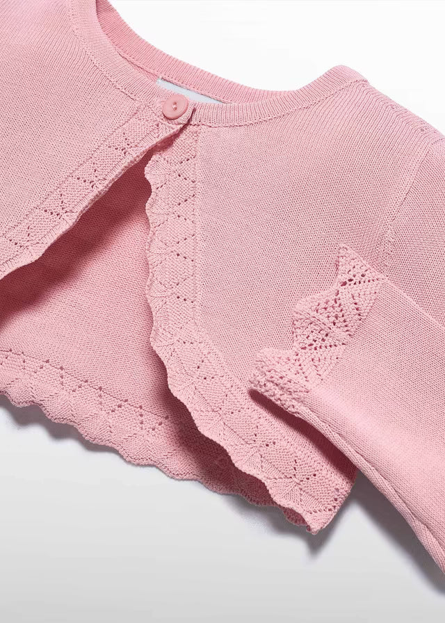 Título: Bolero Tricot Bebé Abel & Lula Color Rosa 05301