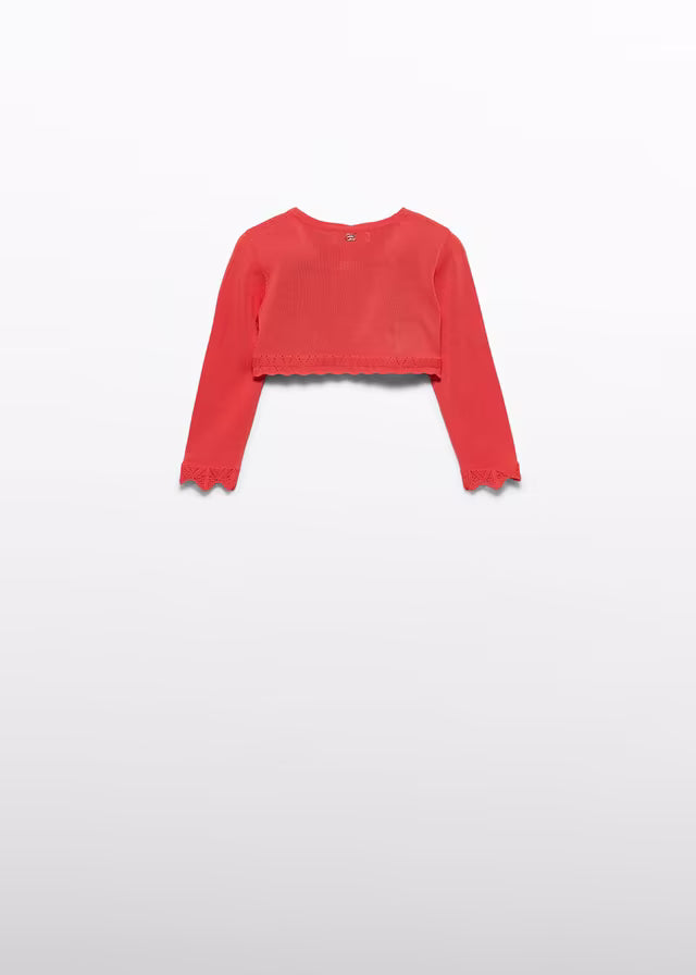 Bolero Tricot Bebé Abel & Lula Color Amapola 05301