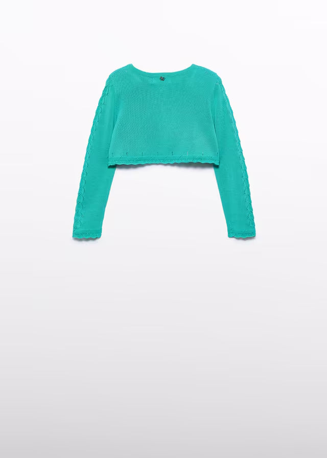 Rebeca Tricot jade de Ceremonia Abel & Lula para Niña 05304