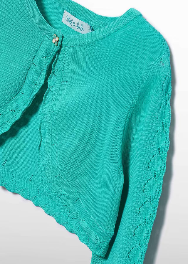 Rebeca Tricot jade de Ceremonia Abel & Lula para Niña 05304