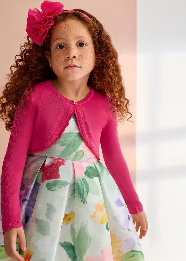 Rebeca Tricot fucsia de Ceremonia Abel & Lula para Niña 05304