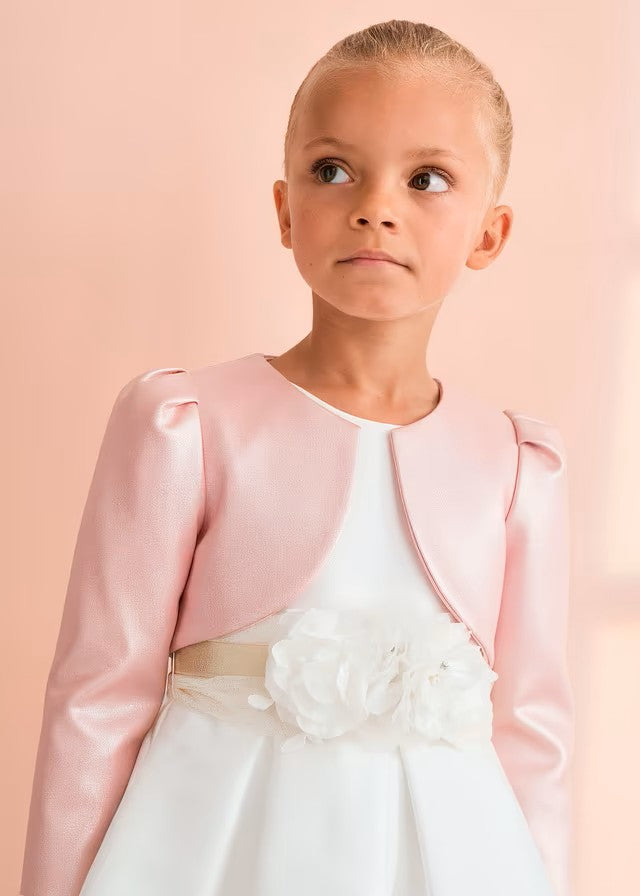 Chaqueta niña nacarada color rosa – Abel y Lula 05305
