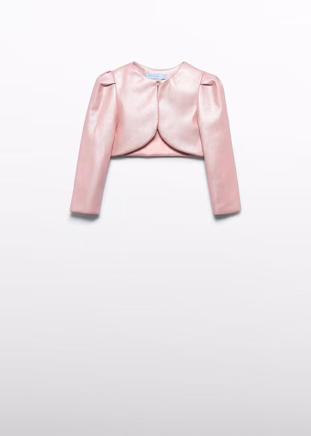 Chaqueta niña nacarada color rosa – Abel y Lula 05305