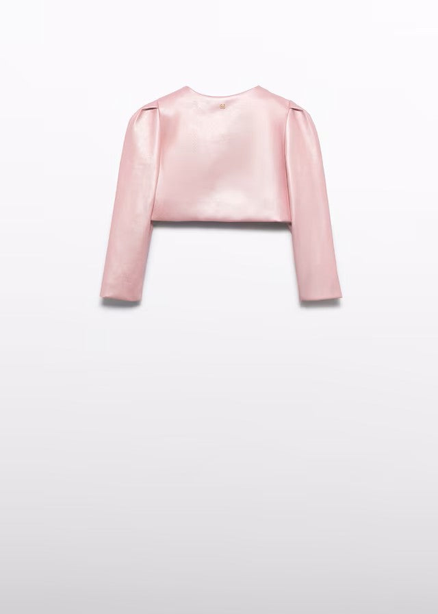 Chaqueta niña nacarada color rosa – Abel y Lula 05305